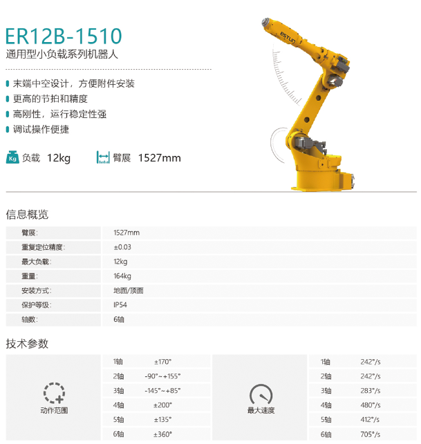 埃斯頓機(jī)器人ER12B-1510