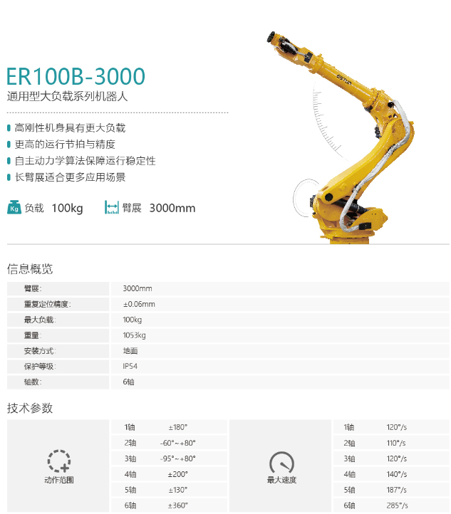 埃斯頓機(jī)器人ER100-3000